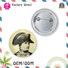 Round 58mm SGS Factory Promotional Item Tin Button Badge